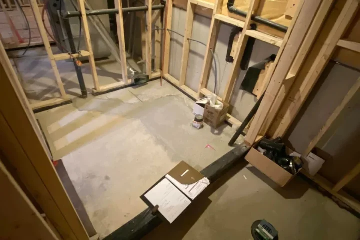 Basement finishing project by Lux Con Construction Inc.