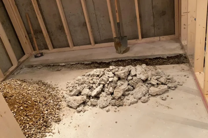 Basement finishing project by Lux Con Construction Inc.