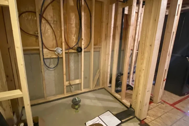 Basement finishing project by Lux Con Construction Inc.