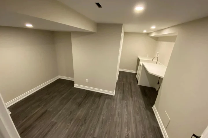 Basement finishing project by Lux Con Construction Inc.