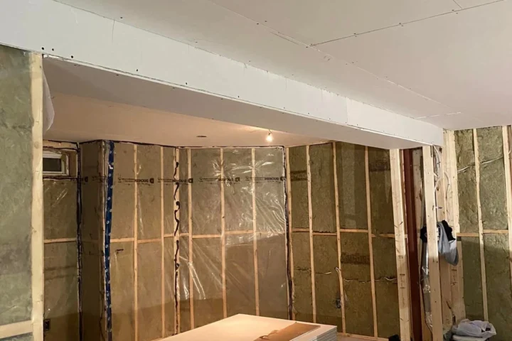Basement finishing project by Lux Con Construction Inc.