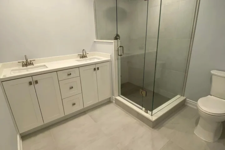 Basement finishing project by Lux Con Construction Inc.