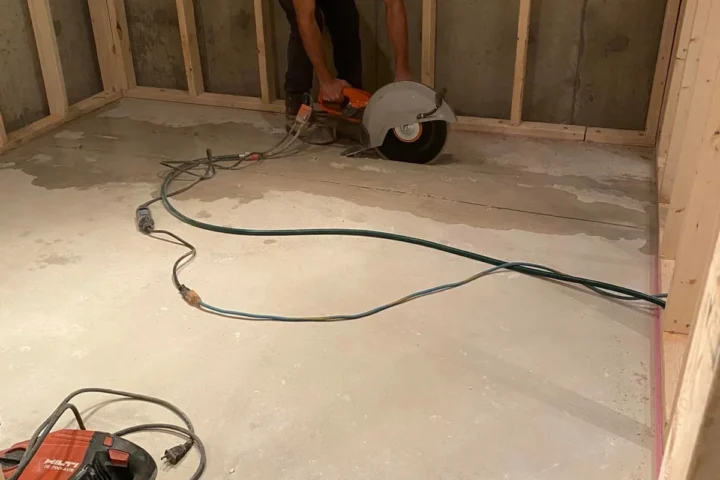 Basement finishing project by Lux Con Construction Inc.