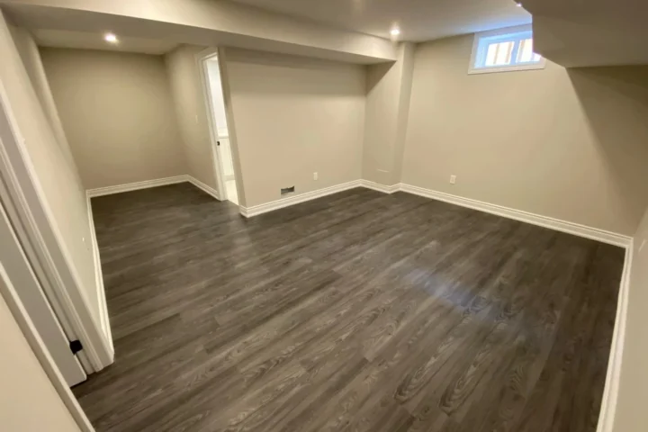 Basement finishing project by Lux Con Construction Inc.
