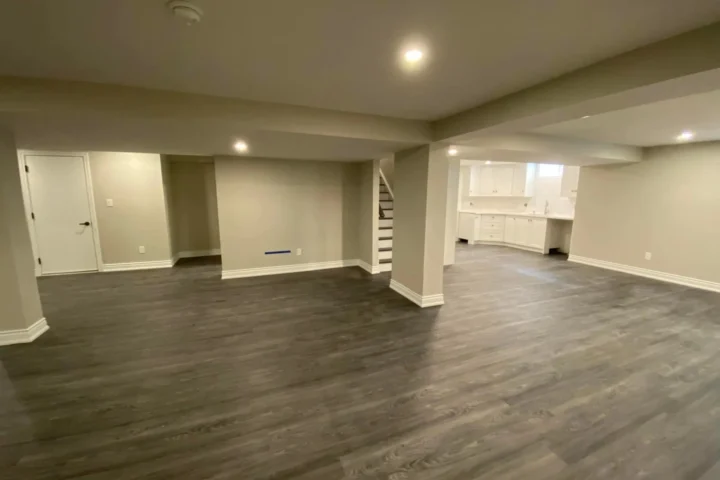 Basement finishing project by Lux Con Construction Inc.