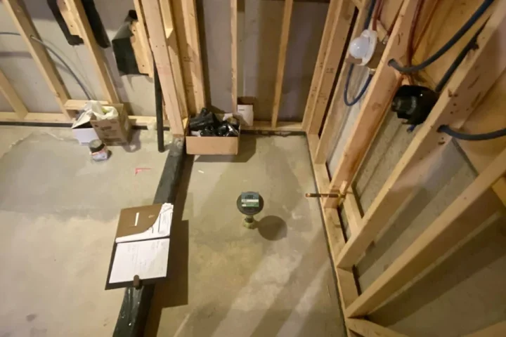 Basement finishing project by Lux Con Construction Inc.