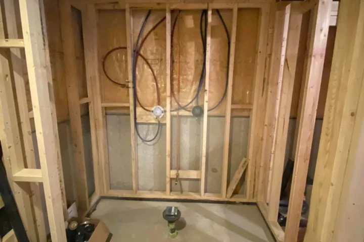 Basement finishing project by Lux Con Construction Inc.
