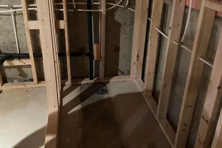 Basement finishing project by Lux Con Construction Inc.