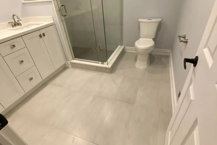 Basement finishing project by Lux Con Construction Inc.