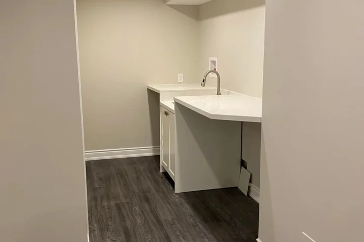Basement finishing project by Lux Con Construction Inc.