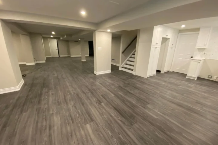 Basement finishing project by Lux Con Construction Inc.