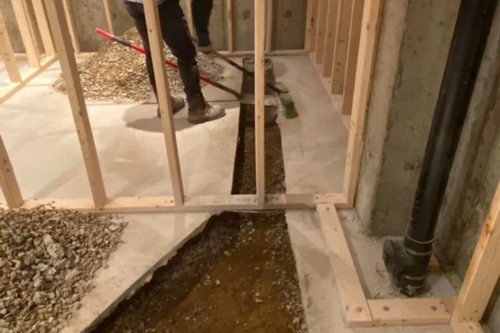 Basement finishing project by Lux Con Construction Inc.