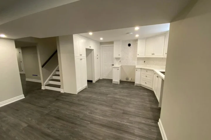 Basement finishing project by Lux Con Construction Inc.