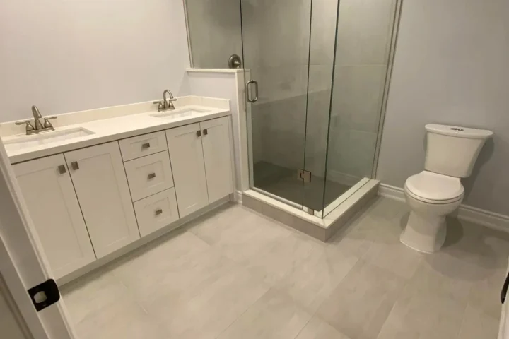 Basement finishing project by Lux Con Construction Inc.