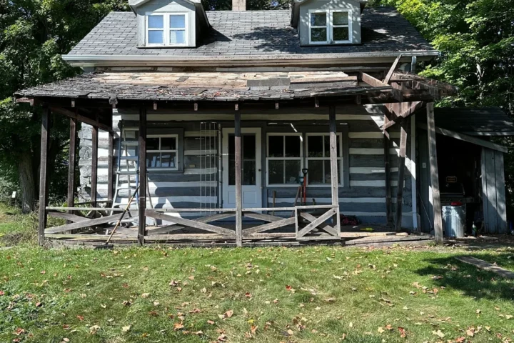 Covered porch rebuild: before 1 from Lux Con Construction Inc.