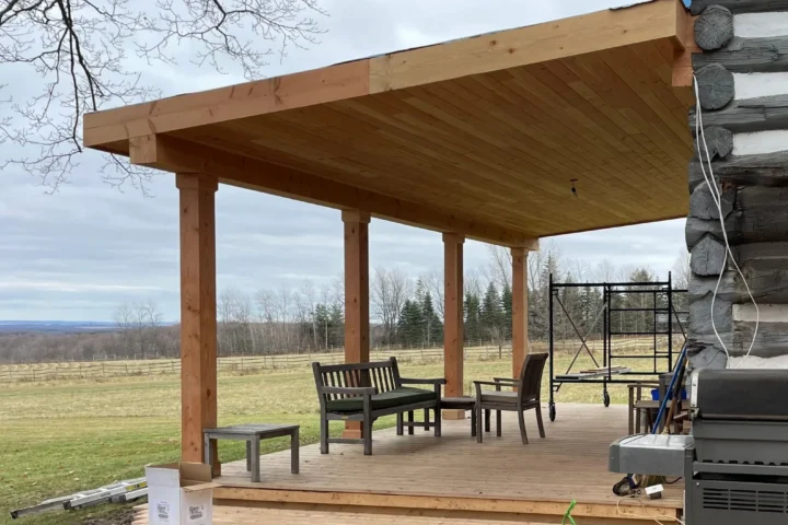 Covered porch rebuild: project photo 8 from Lux Con Construction Inc.