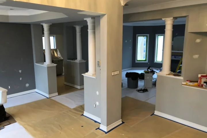 Painting and wallpaper project by Lux Con Construction Inc.