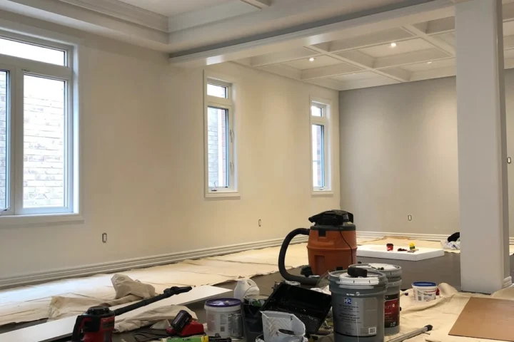 Painting and wallpaper project by Lux Con Construction Inc.