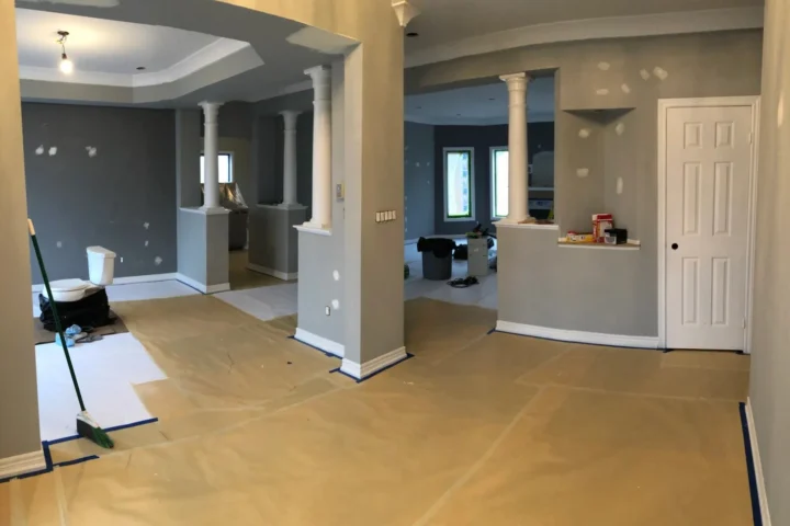Painting and wallpaper project by Lux Con Construction Inc.