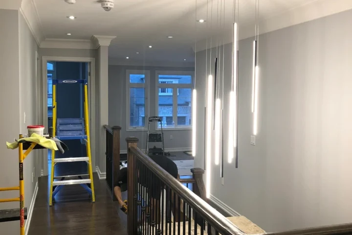 Painting and wallpaper project by Lux Con Construction Inc.