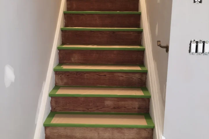 Staircase during preparation